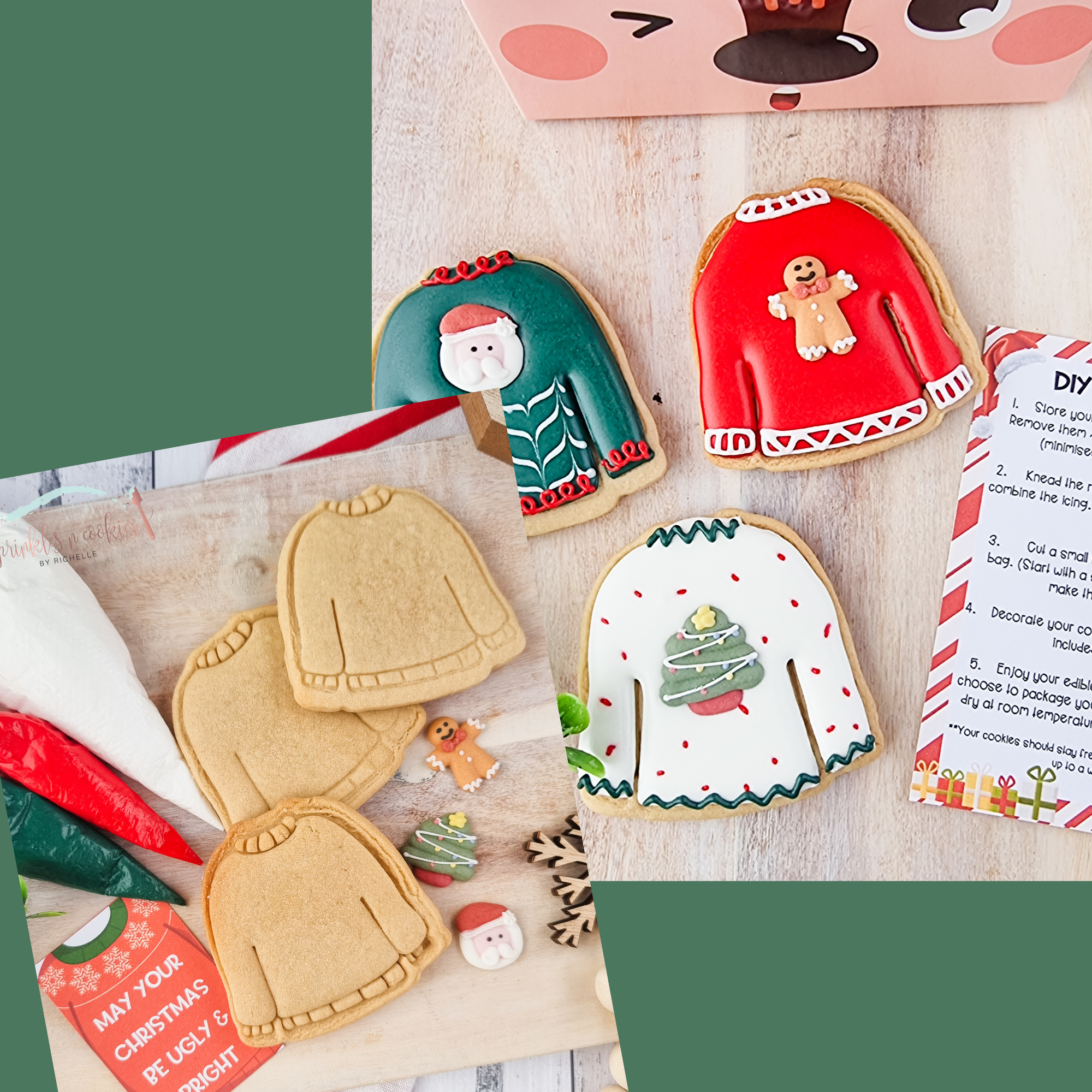 Decorate Ugly Sweater Cookie Kit | Sprinkles N Cookies By Richelle